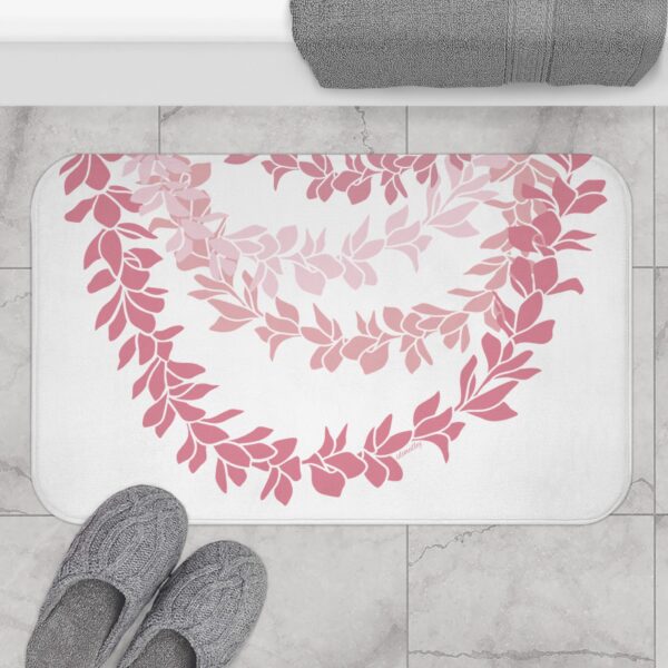 Bath Mat- Plumeria Lei in Color Me Pinks