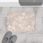 Bath Mat- Plumeria Stamped Impressions