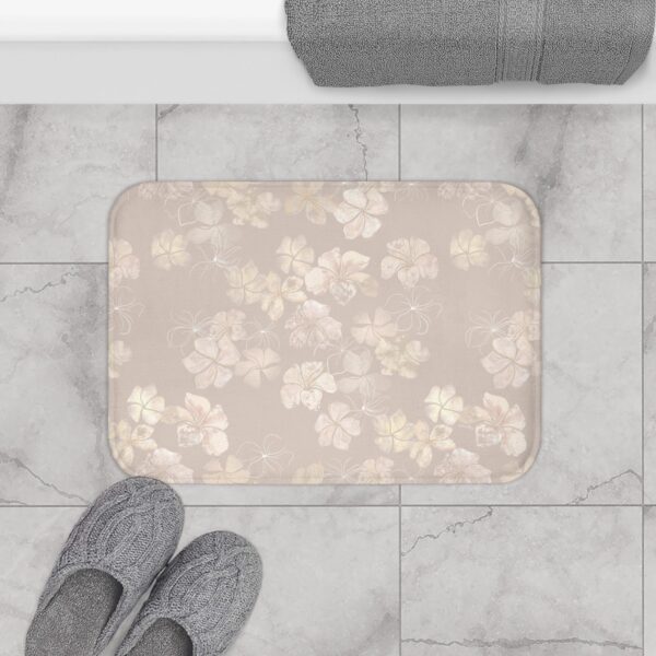 Bath Mat- Plumeria Stamped Impressions