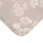 Bath Mat- Plumeria Stamped Impressions