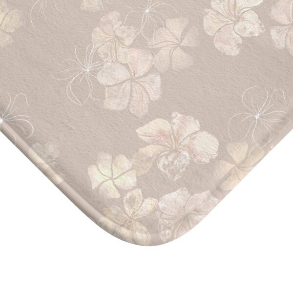 Bath Mat- Plumeria Stamped Impressions